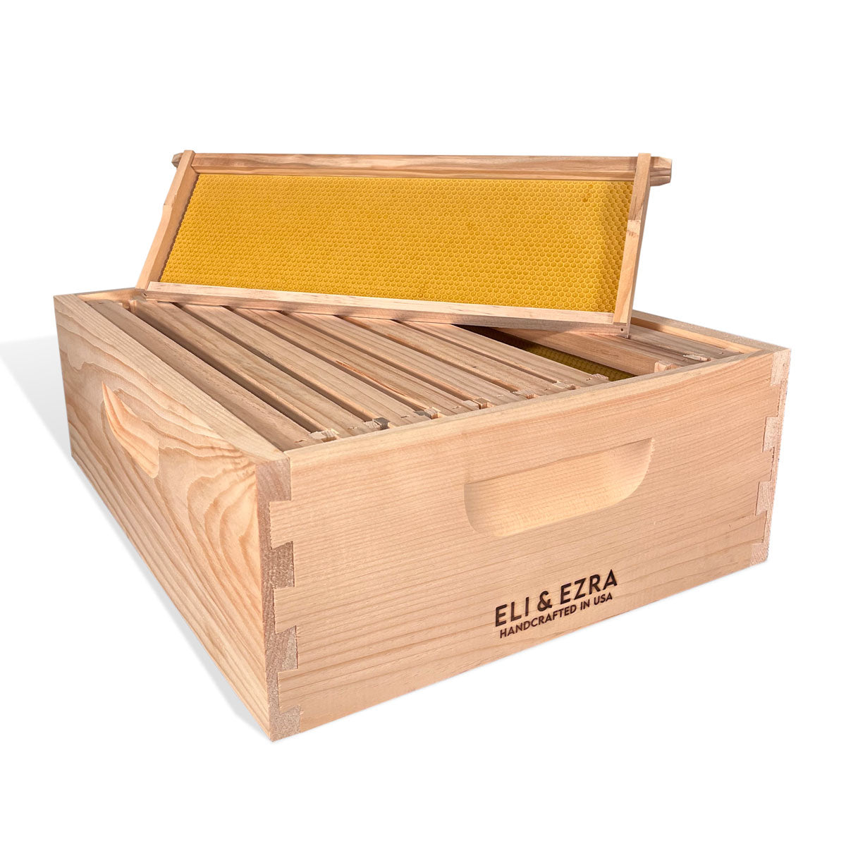 Eli & Ezra Premium Amish-Made 10-Frame Medium Super Box: Craftsmanship Meets Modernity