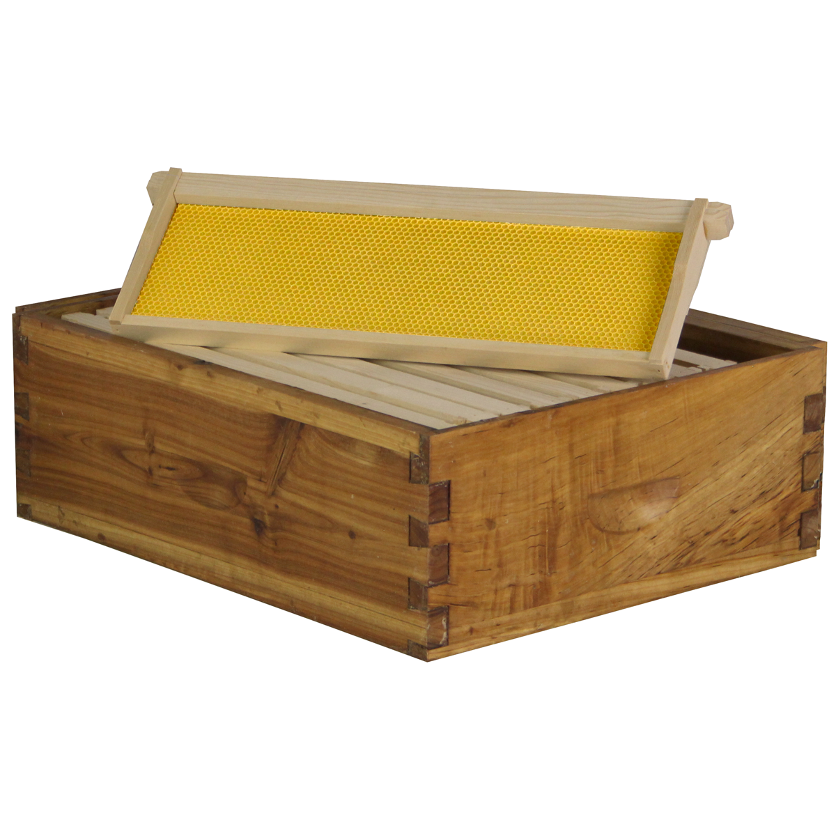 Wax-Coated 10 Frame Beehive - (2)Deeps & (4)Mediums