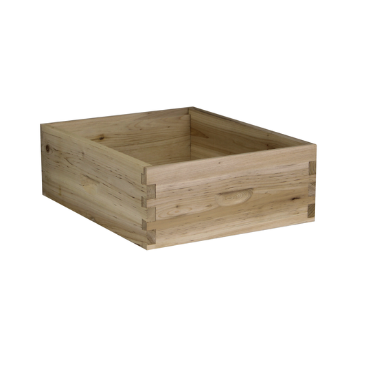 10 Frame Nubee Medium Honey Super Box w/ Dovetail Joints (Box Only, No Frames)
