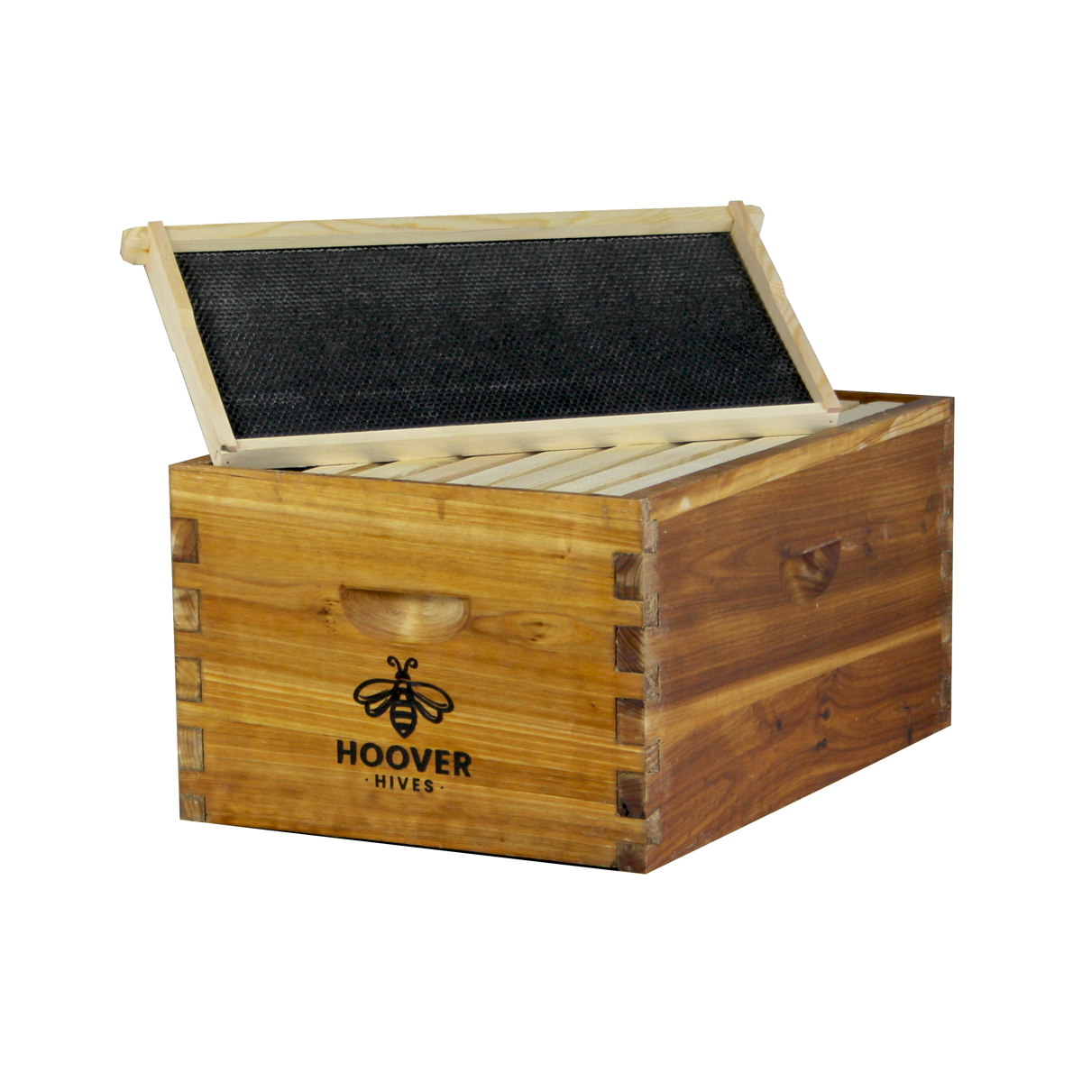 Deep Brood Box Kit – 8 or 10 Frame Wax-Dipped Fir Wood with Frames & Wax-Coated Foundations