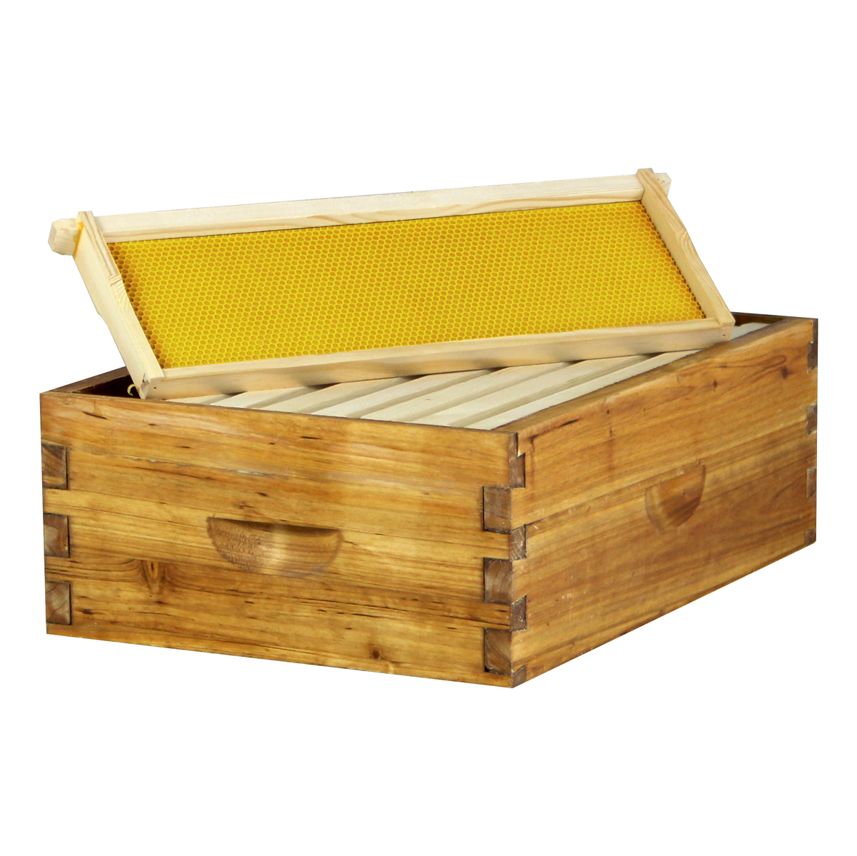 Wax-Coated 8 Frame Beehive - (1)Deep & (4)Mediums