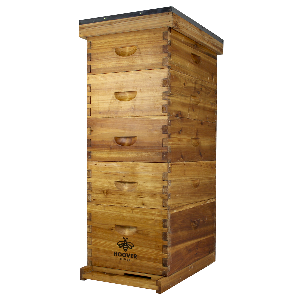 Wax-Coated 8 Frame Beehive - (1)Deep & (4)Mediums