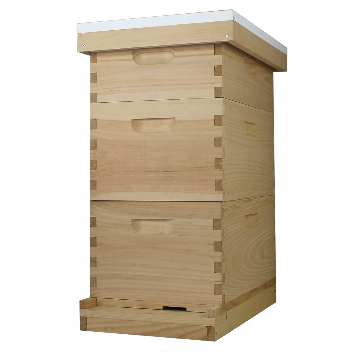 8 Frame Complete Beehive Kit – Amish-Made with 2 Deep & 1 Medium Boxes, Frames & Wax-Coated Foundations