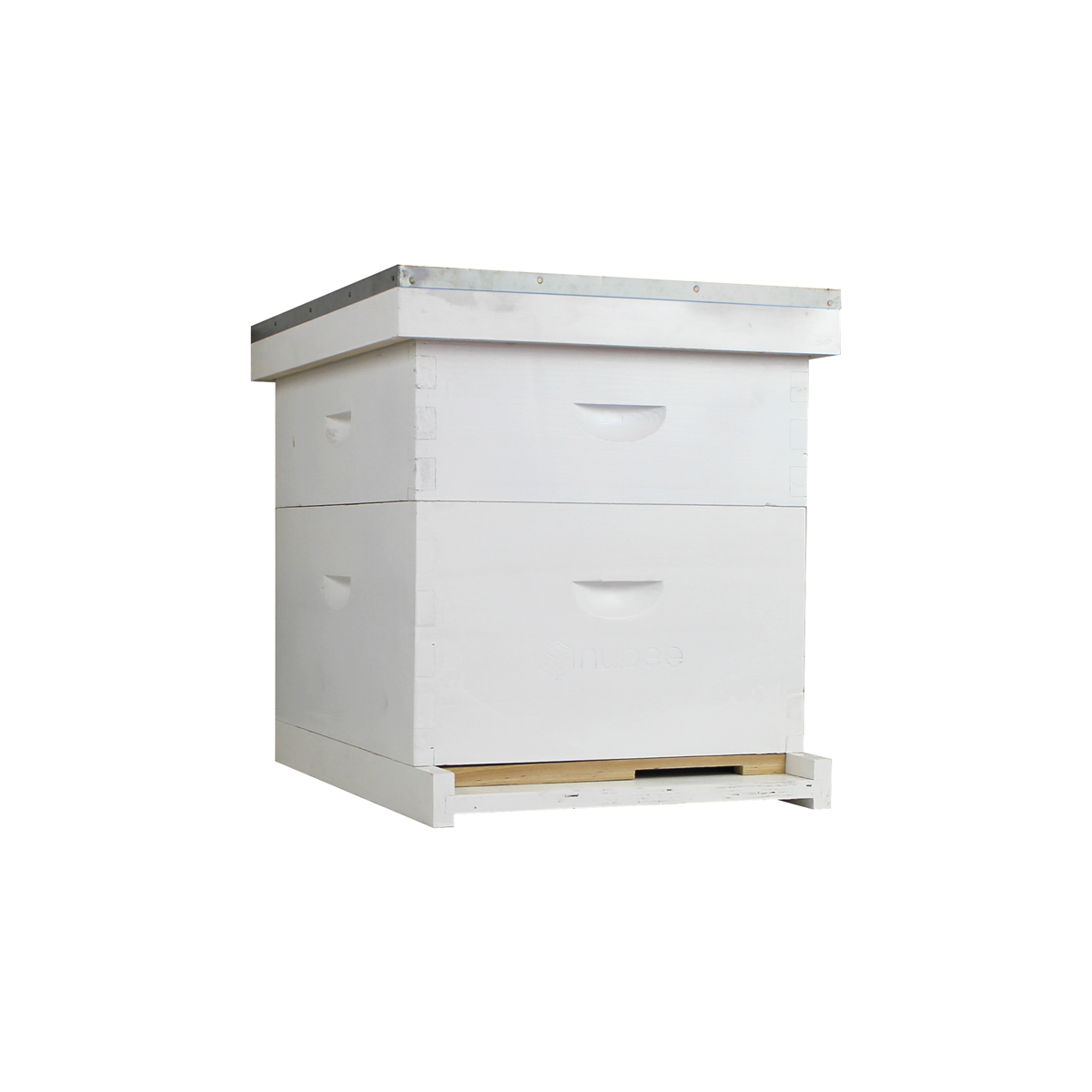 NuBee 10-Frame Complete Beehive Kit – Fully Assembled & Painted (1 Deep + 1 Medium Boxes) with Frames & Wax-Coated Foundations | Beginner Langstroth Hive