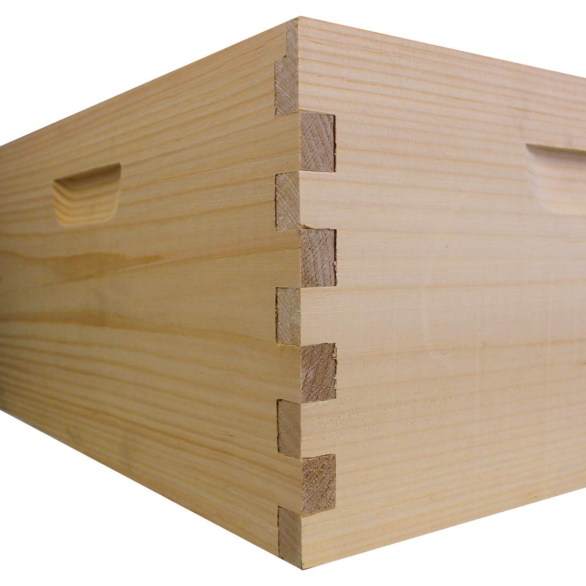 10 Frame Deep Brood Box – Unassembled w/ Frames & Foundations – Made in USA